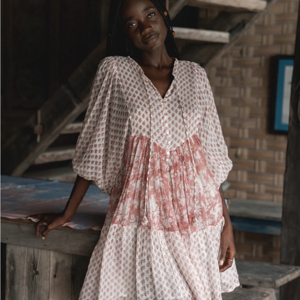 SOLD Nora Mini Dress in Primrose